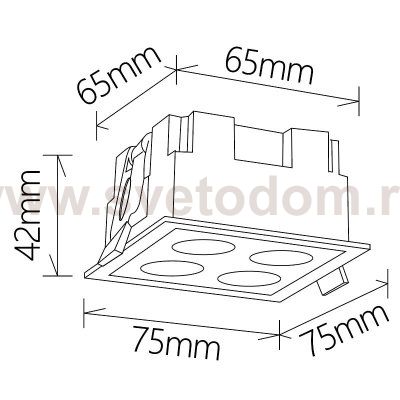 9131 Встраиваемый светильник BLAU