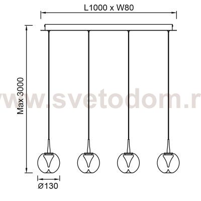 9214 Люстра подвесная ANDROMEDA