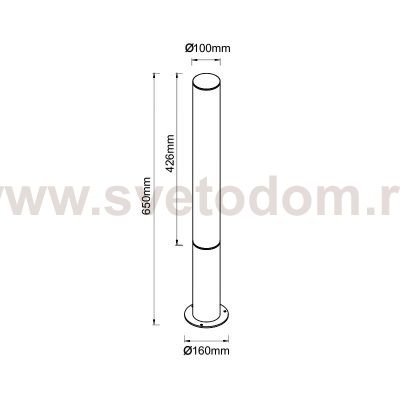 9281 Наземный уличный светильник GANT