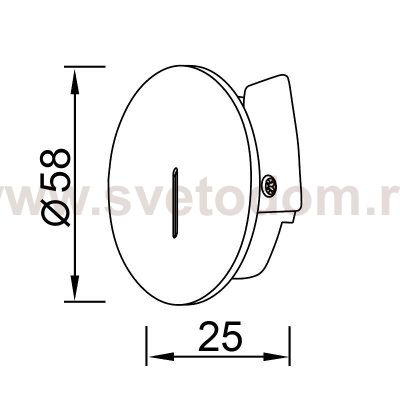9289 Встраиваемый светильник SOTAVENTO