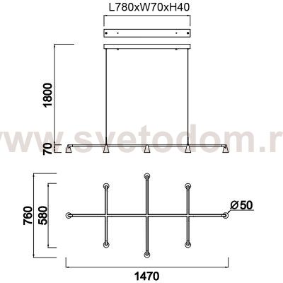 9408 Люстра подвесная AFRICA