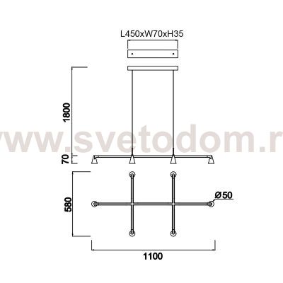 9409 Люстра подвесная AFRICA