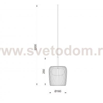 9418 Подвесной светильник без основания DUBAI
