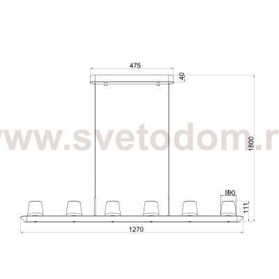 9436 Люстра подвесная ALABASTRO