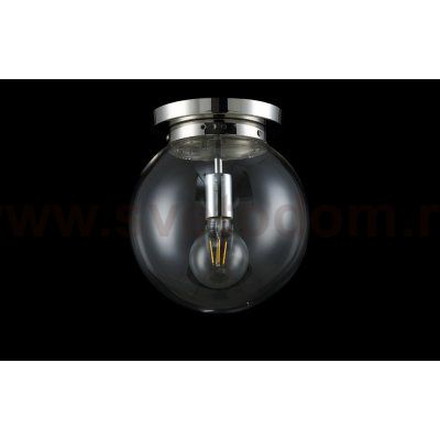 Светильник потолочный Crystal Lux MARIO PL1 D250 NICKEL/TRANSPARENTE (0901/101)