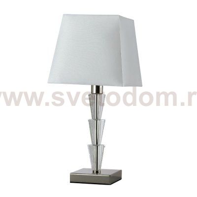 Настольная лампа Crystal Lux MARSELA LG1 NICKEL (2390/501)