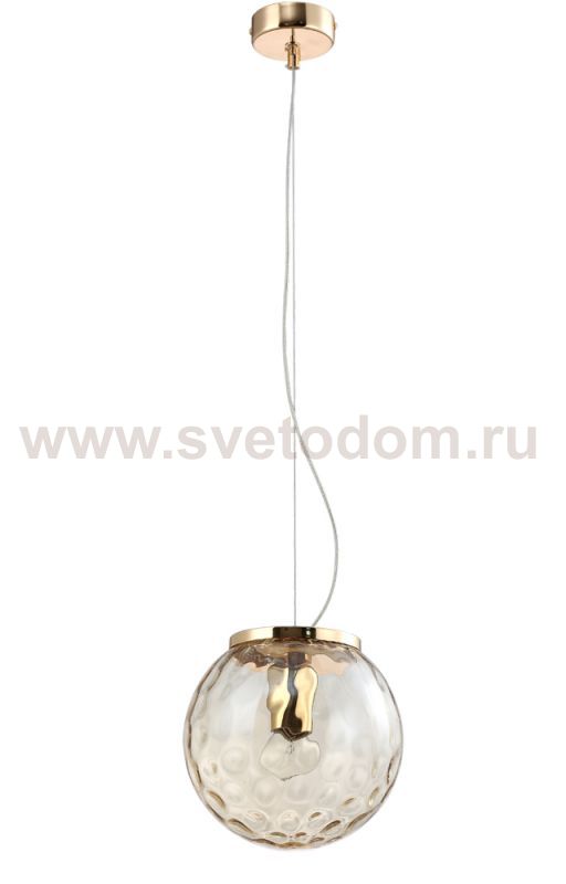Светильник подвесной Crystal Lux MAYO SP1 D200 GOLD/AMBER (0940/201)