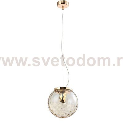 Светильник подвесной Crystal Lux MAYO SP1 D200 GOLD/AMBER (0940/201)