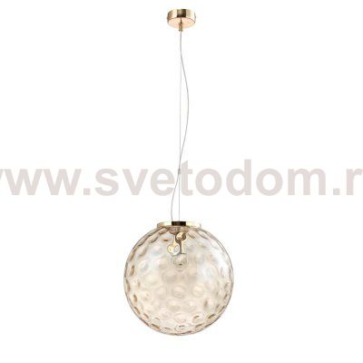 Светильник подвесной Crystal Lux MAYO SP1 D300 GOLD/AMBER (0943/201)