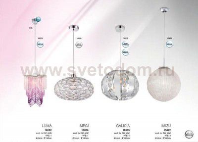 Светильник подвесной Globo 16036 Megi