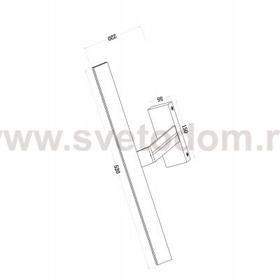 Подсветка для картин maytoni decart mir010wl l12b4k