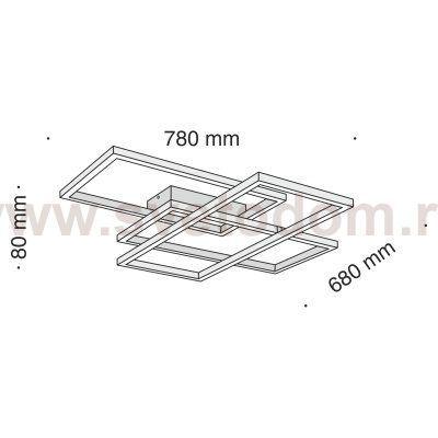 Потолочный светильник Maytoni MOD015CL-L80W4K Rida