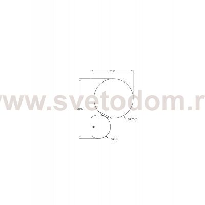 Настенный светильник (бра) Maytoni MOD048WL-01G Nostalgia