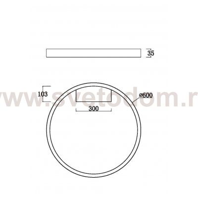Потолочный светильник Maytoni MOD058CL-L35W3K Rim