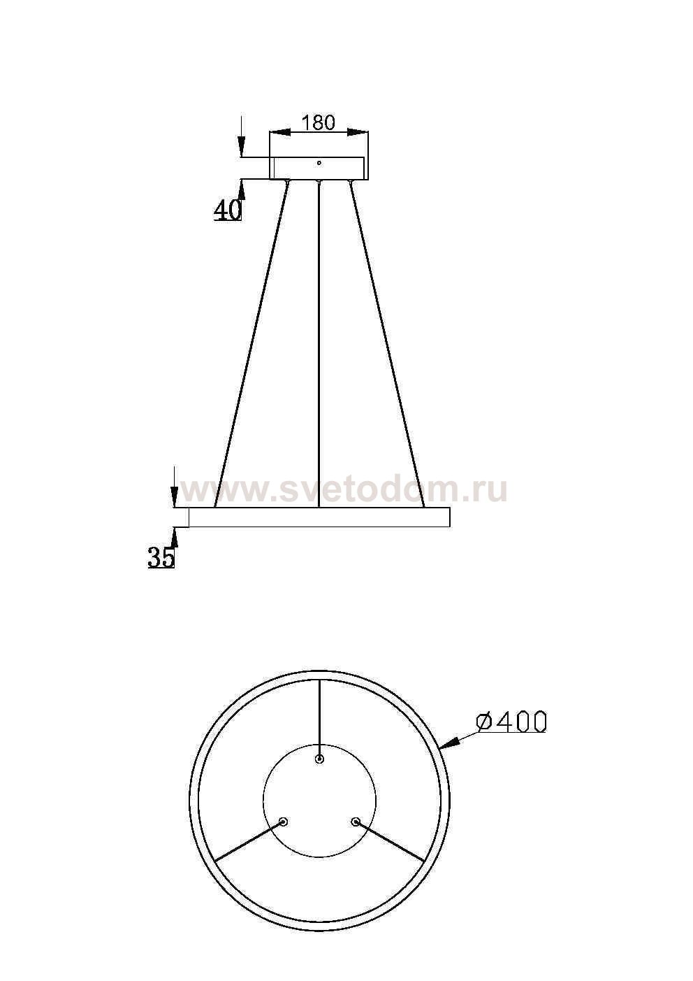 Подвесной светильник Maytoni MOD058PL-L22BS3K Rim
