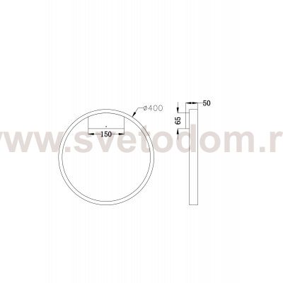 Настенный светильник (бра) Maytoni MOD058WL-L25B4K