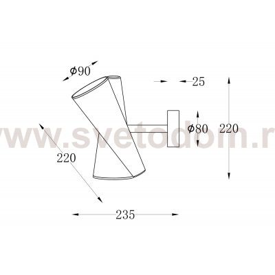 Настенный светильник бра Maytoni MOD095WL-02W