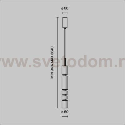 Подвесной светильник Maytoni MOD272PL-L12CH3K Ordo