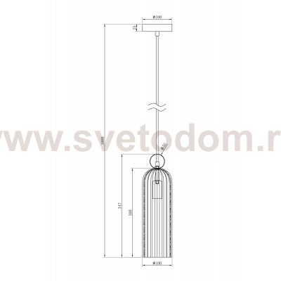 Подвесной светильник Maytoni MOD302PL-01GR Antic