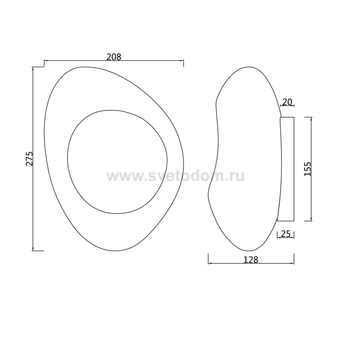 Настенный светильник (бра) Maytoni MOD306WL-01C Mabell