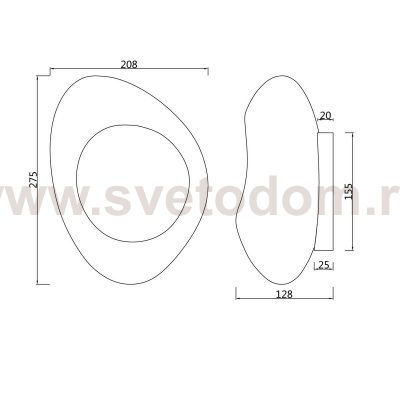 Настенный светильник (бра) Maytoni MOD306WL-01C Mabell