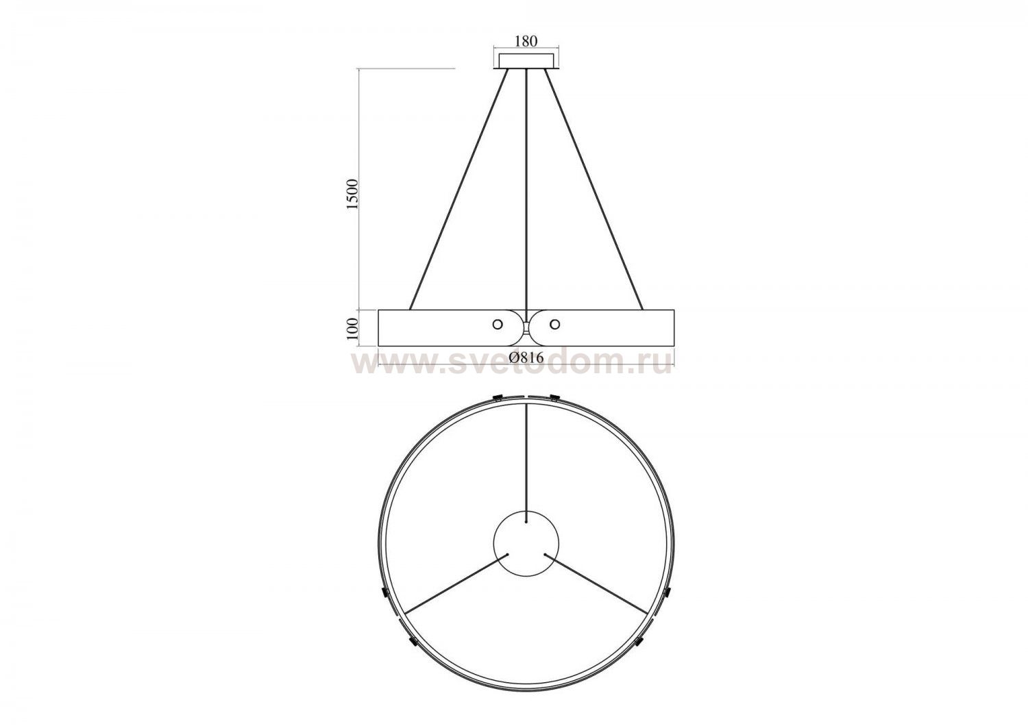 Подвесной светильник Maytoni MOD309PL-L40GR4K Interstellar