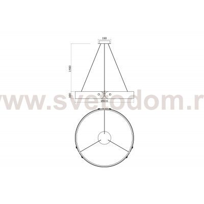 Подвесной светильник Maytoni MOD309PL-L40GR4K Interstellar