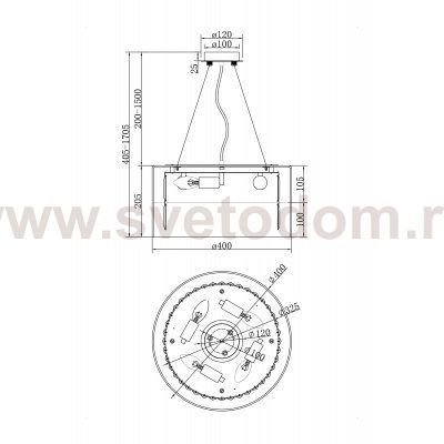 Подвесной светильник Maytoni MOD313PL-04CH