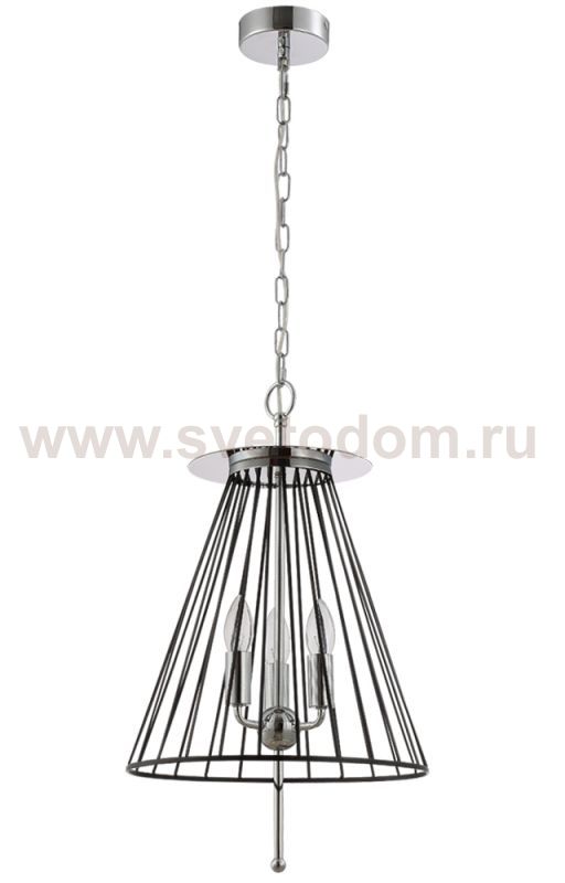 Светильник подвесной Crystal Lux MODESTO SP3 BLACK/CHROME (0970/203)