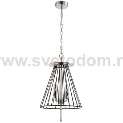 Светильник подвесной Crystal Lux MODESTO SP3 BLACK/CHROME (0970/203)