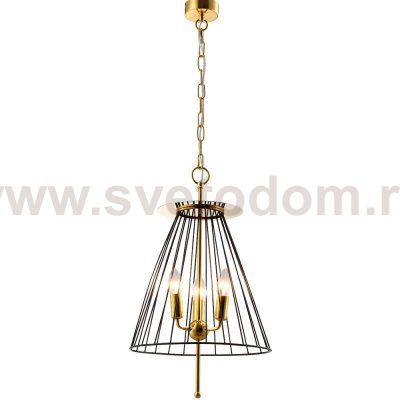 Светильник подвесной Crystal Lux MODESTO SP3 BLACK/GOLD (0971/203)