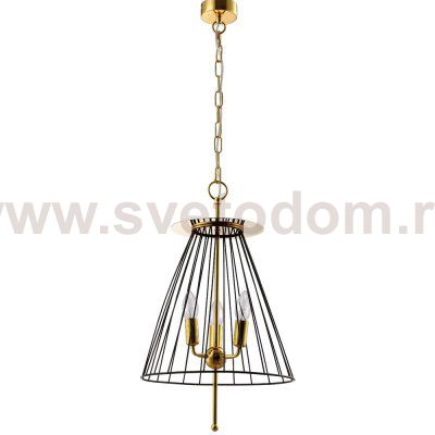 Светильник подвесной Crystal Lux MODESTO SP3 BLACK/GOLD (0971/203)