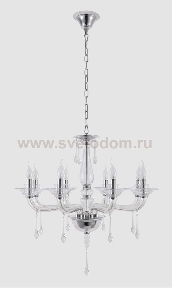 Люстра Crystal lux MONICA SP8 CHROME/TRANSPARENT 2500/308