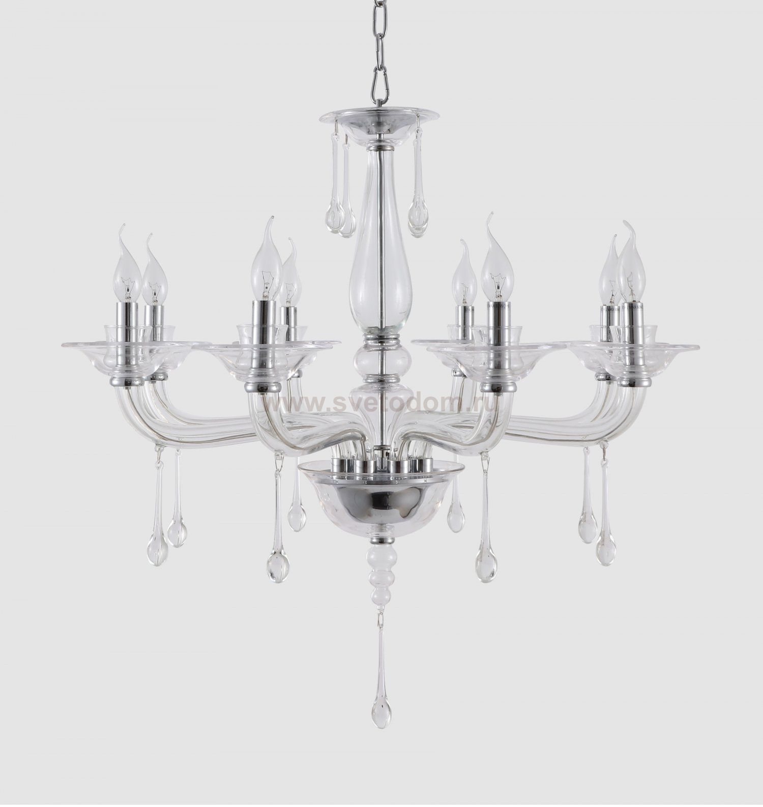 Люстра Crystal lux MONICA SP8 CHROME/TRANSPARENT 2500/308