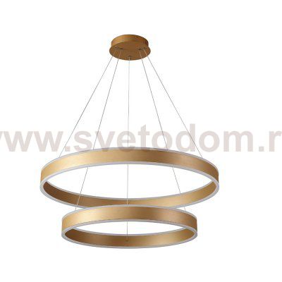 Люстра Crystal Lux MUCHOS SP123W LED D600+800 GOLD (0980/302)