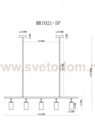 Подвесной светильник Dereck MR1021-5P MyFar