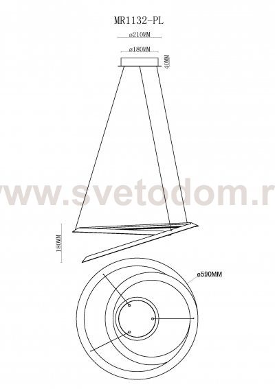 Подвесная люстра Siero MR1132-PL MyFar