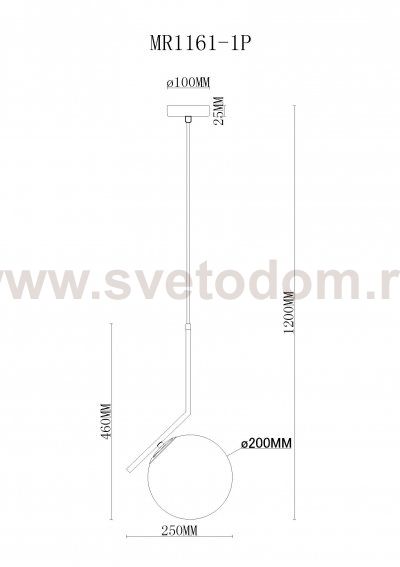 Подвесной светильник Pierre MR1161-1P MyFar