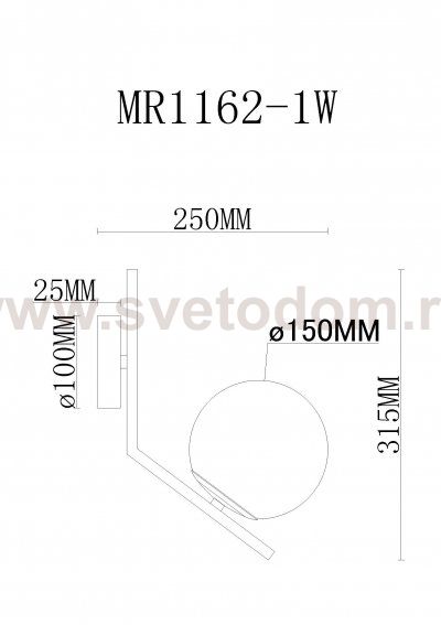 Бра Pierre MR1162-1W MyFar