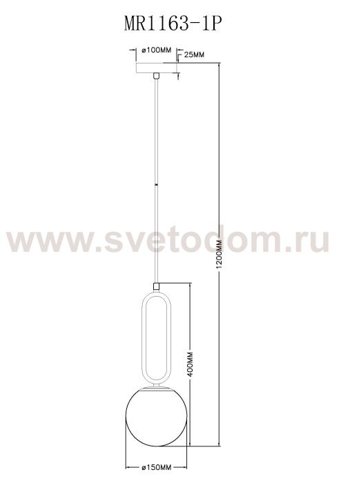 Подвесной светильник Pierre MR1163-1P
