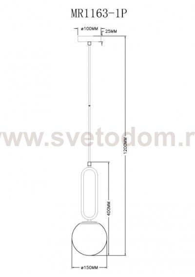 Подвесной светильник Pierre MR1163-1P
