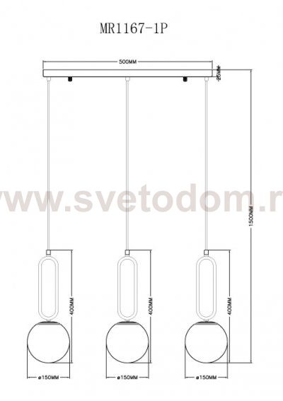 Подвесной светильник Pierre MR1167-1P