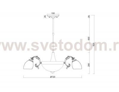 Потолочная люстра Biene MR1523-8C