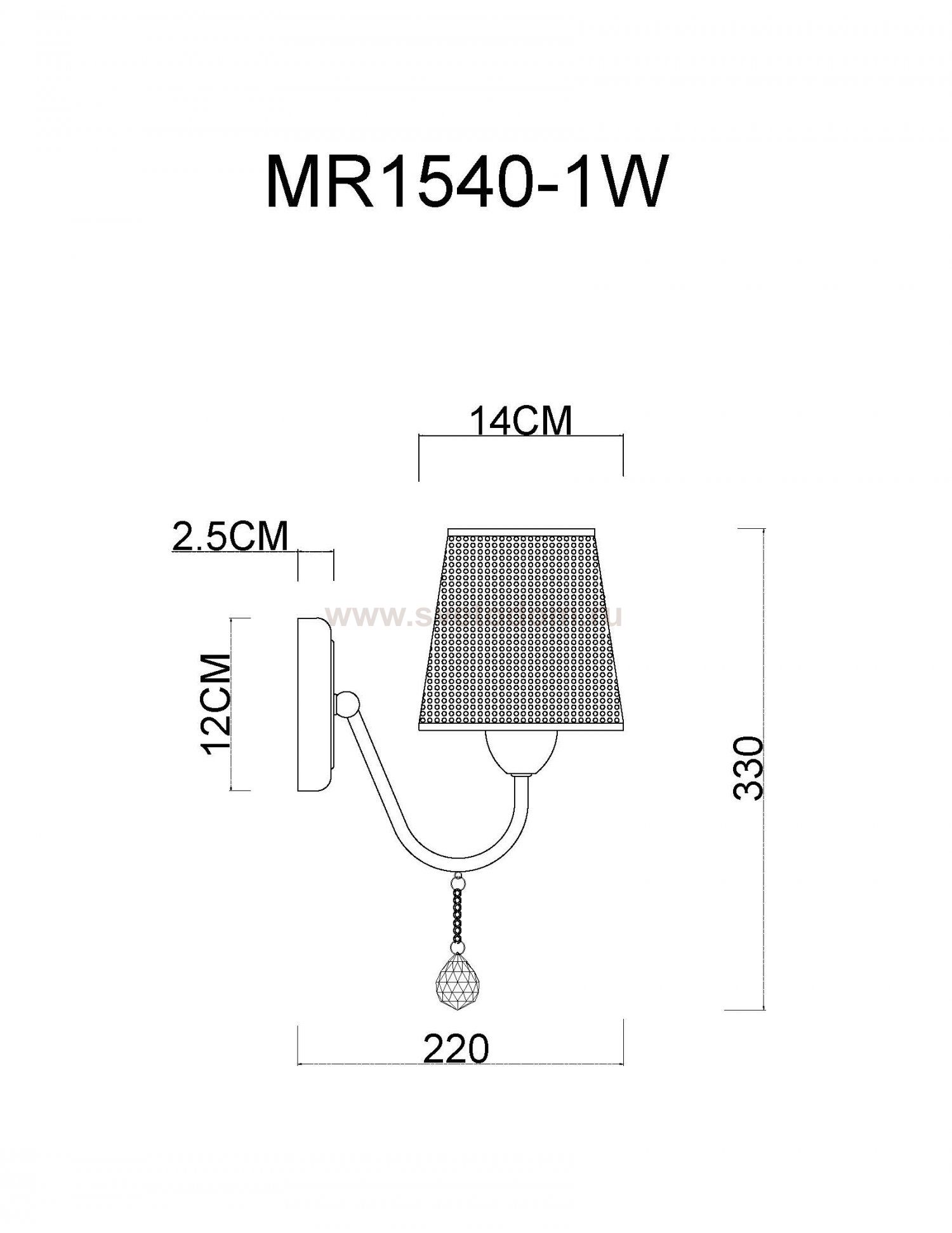 Бра Kant MR1540-1W MyFar