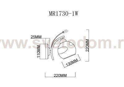 Бра Stella MR1730-1W MyFar