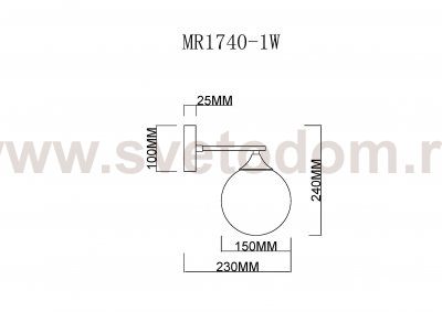 Бра Fisher MR1740-1W MyFar