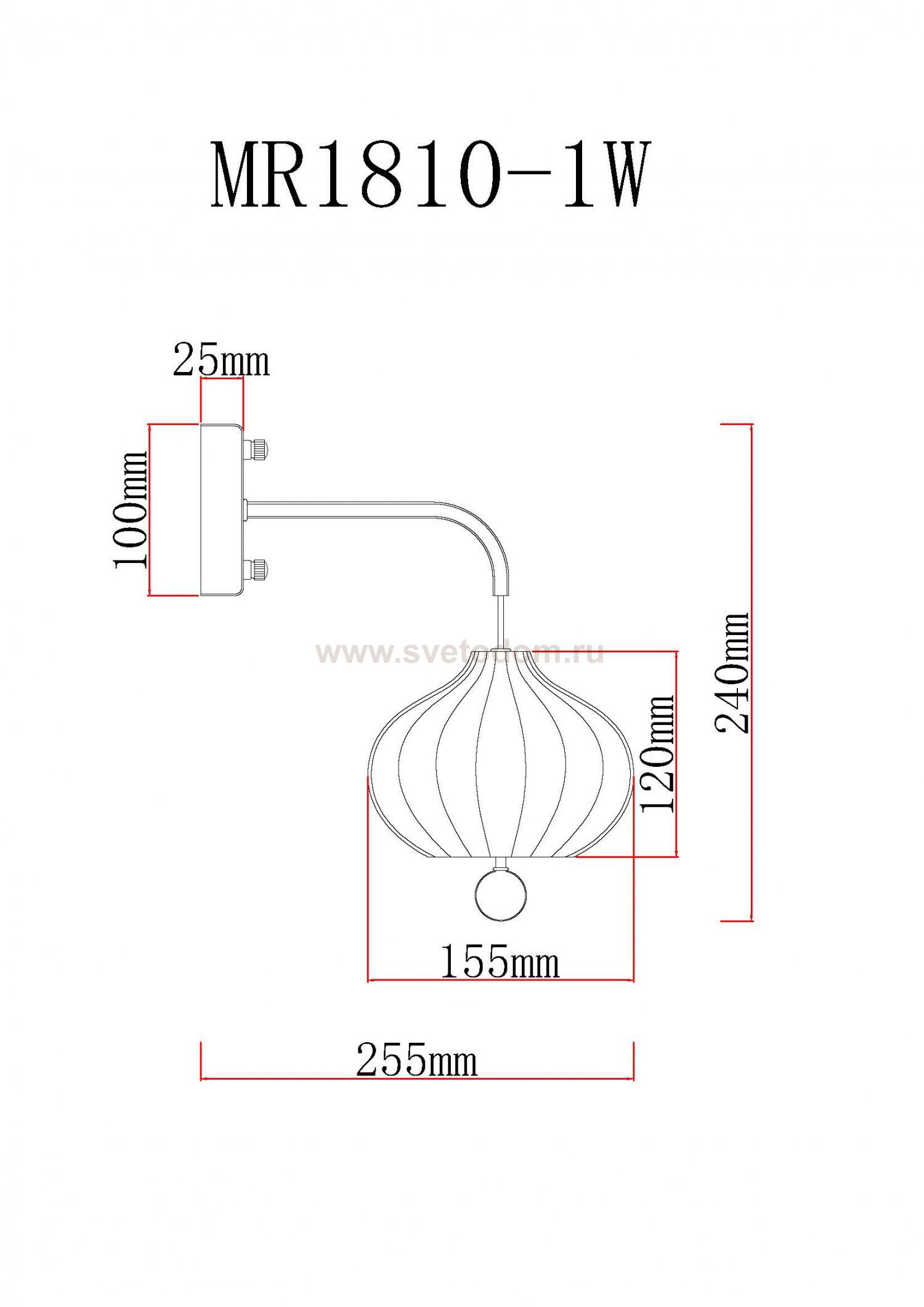Бра Katrin MR1810-1W MyFar