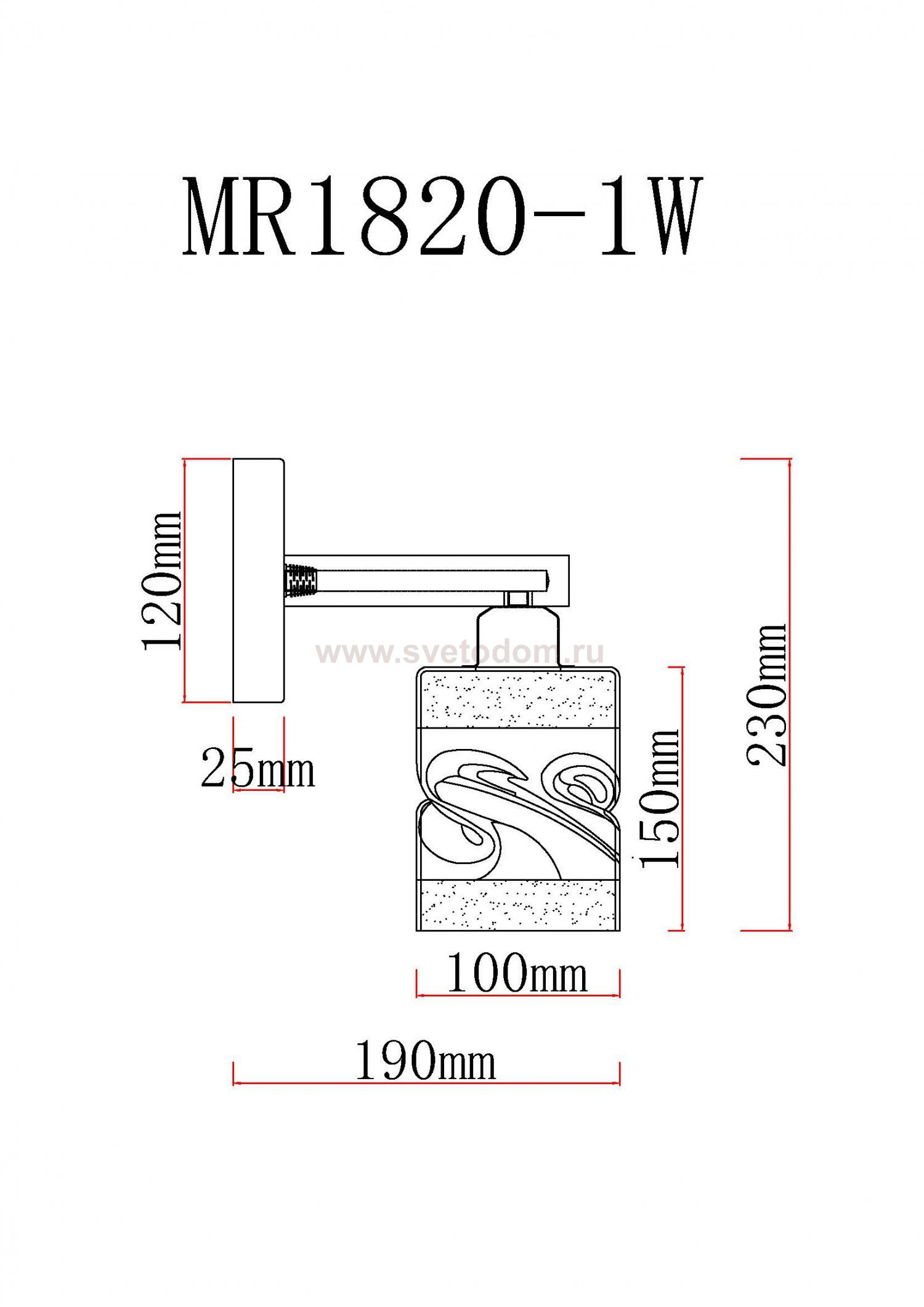 Бра Olivia MR1820-1W MyFar