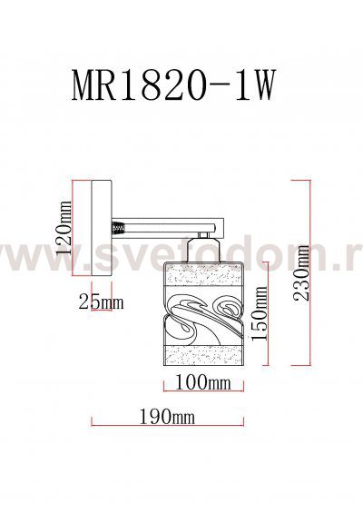 Бра Olivia MR1820-1W MyFar
