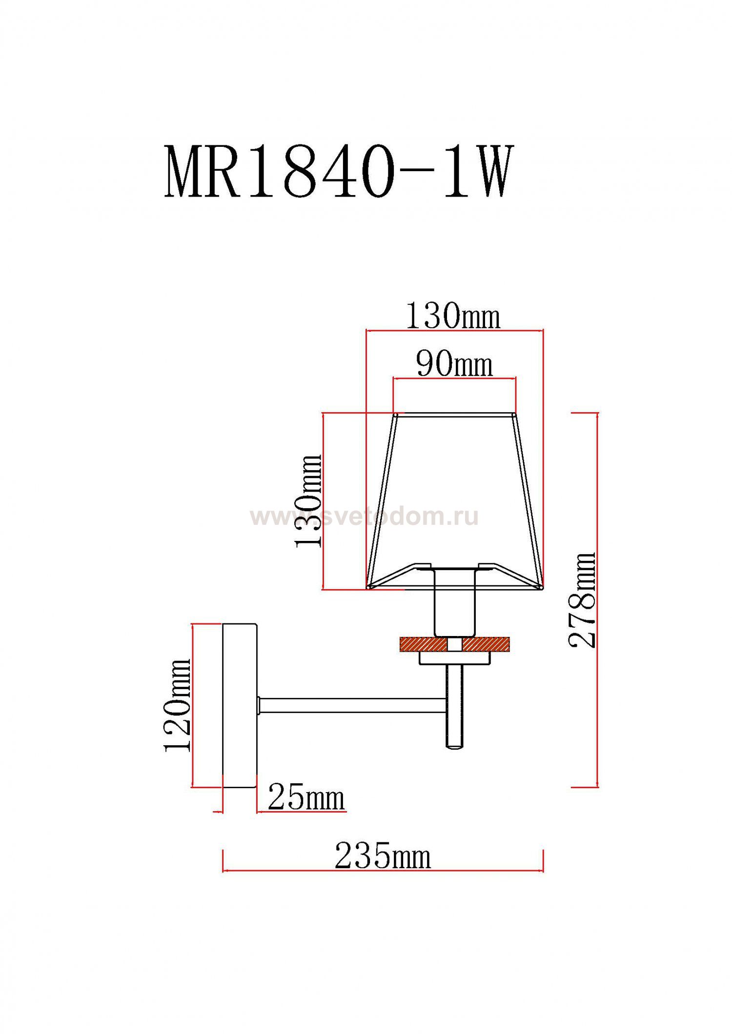 Бра Daniel MR1840-1W MyFar
